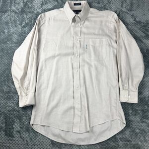 Faconnable Dress Shirt Mens 3 15.5L Long Sleeve Button Down Check Made In Usa